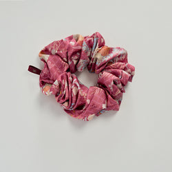 Dusty Rose Wilderness Scrunchie by TudungPeople, soft fabric hair accessory with a natural, textured look.