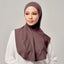 Najwa Sport Wave active hijab in Ash Brown by TudungPeople, featuring a comfortable, stylish design in soft brown fabric.