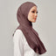 Najwa Sport Wave active hijab in Ash Brown by TudungPeople, showcasing its stylish wave design and comfortable fit.