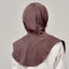 Najwa Sport Wave TudungPeople in Ash Brown, active hijab with wave design, made for comfortable, stylish coverage during sports activities.