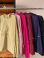 TudungPeople lightweight half zip parka in neutral color, showing front view with zipper detail and casual fit.