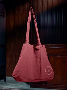 Nylon Shopper Bag - Burgundy