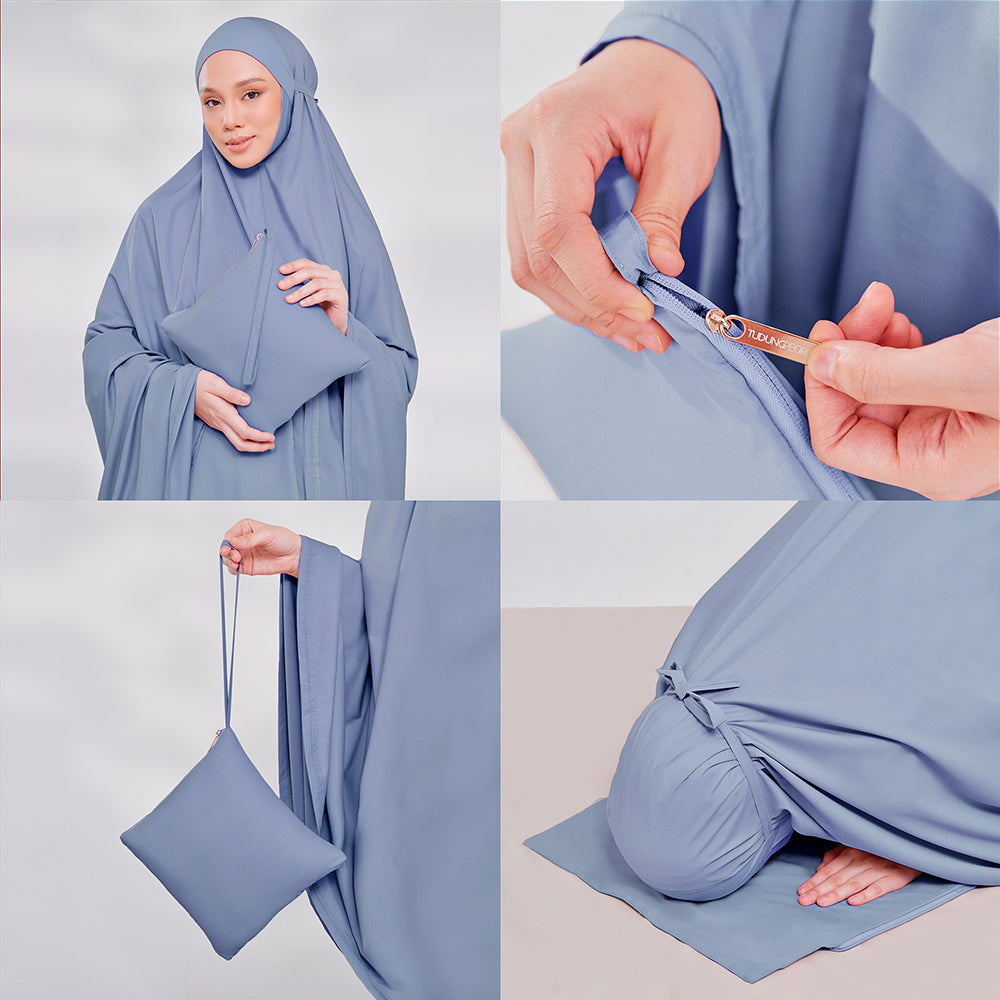 Aman Prayerwear - Blue - TudungPeople