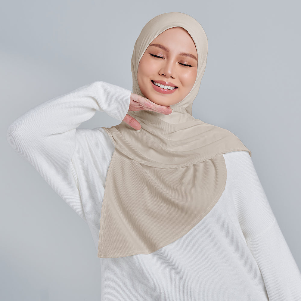 Lite Ribbed Driftwood TudungPeople