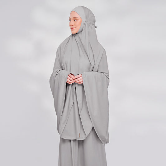 Aman Prayerwear - Grey - TudungPeople